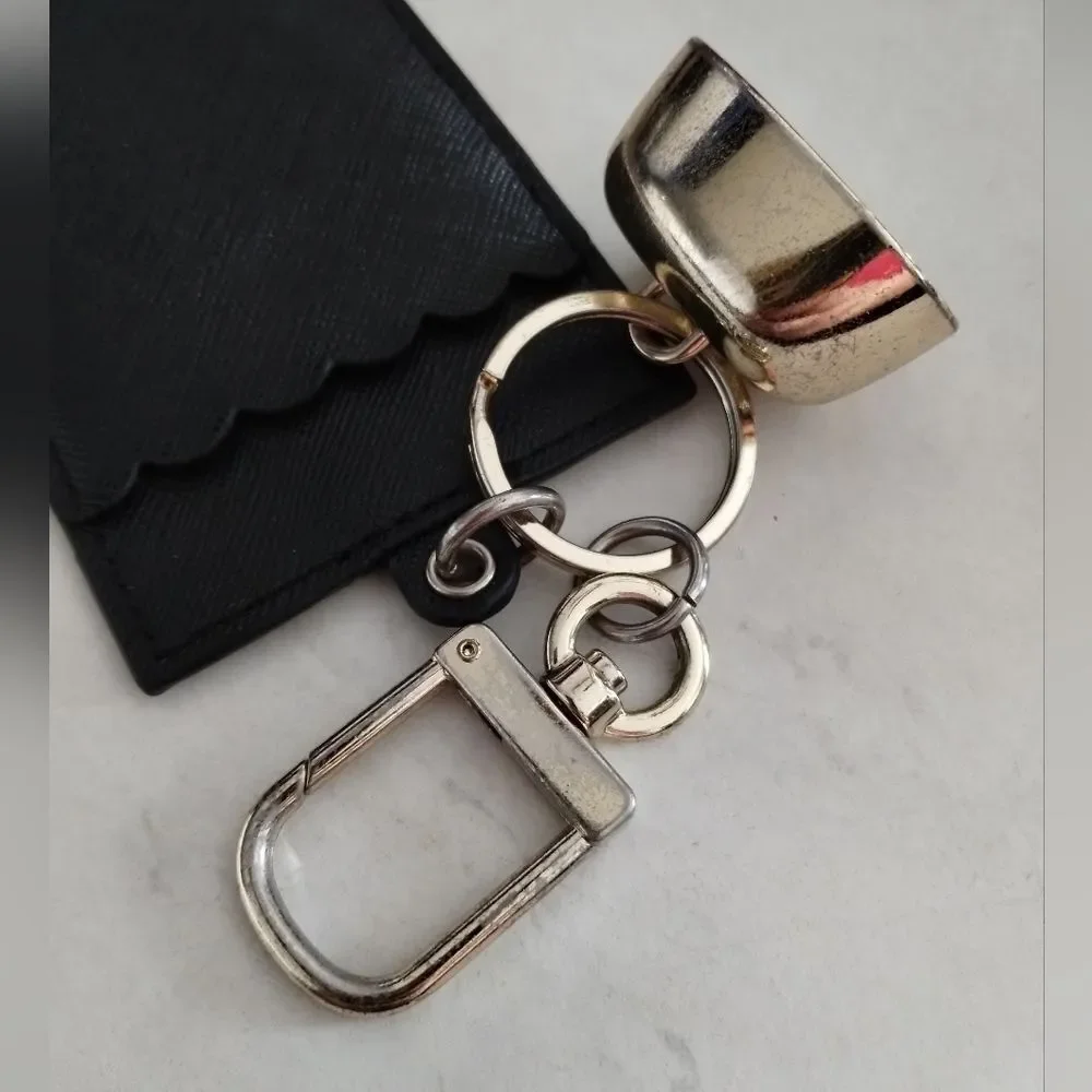 Black Card Holder Keychain With Hand Sanitizer Holder